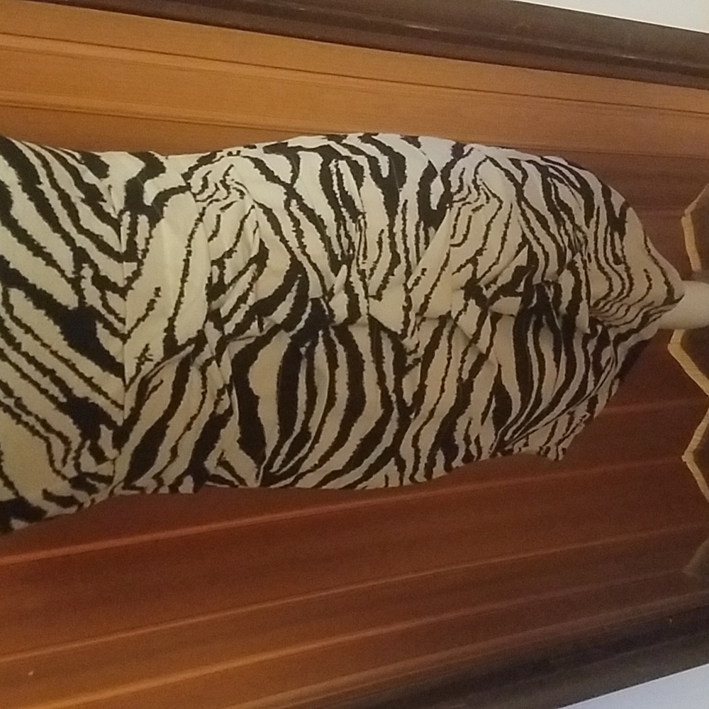 Trac Plus Size Zebra Strapless Dress - image 3